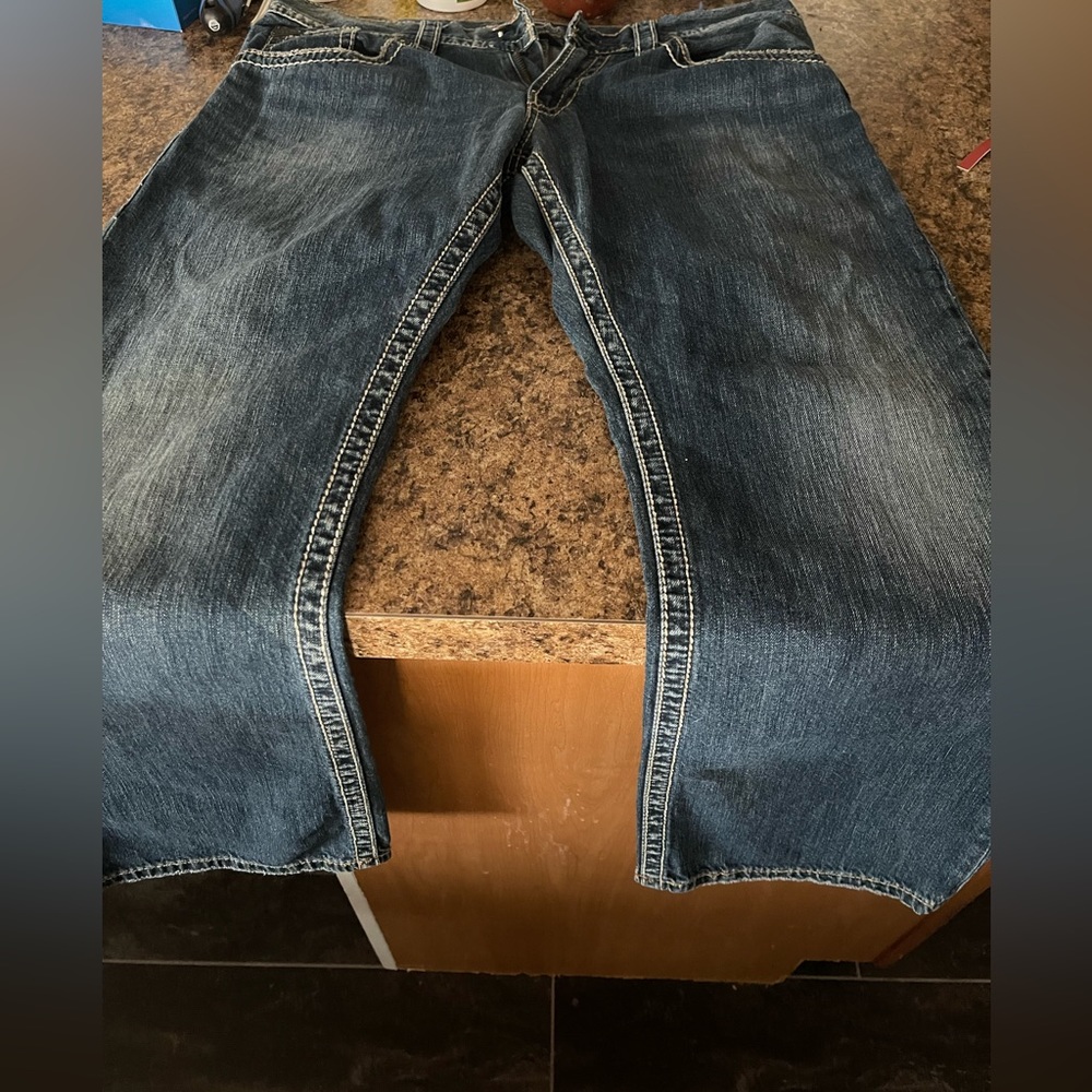 36/30 silver jeans
